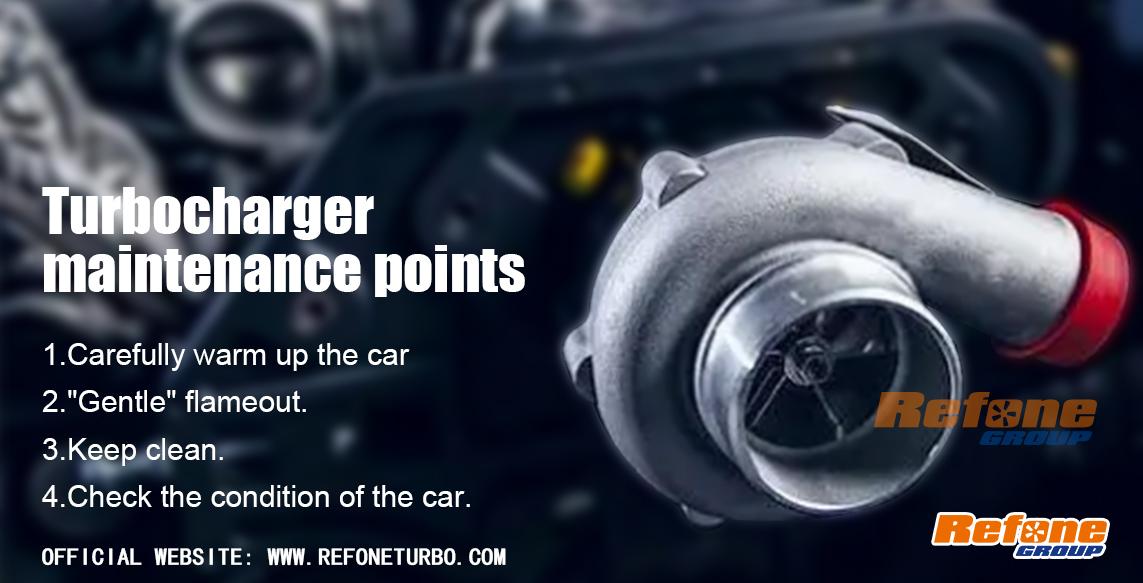 Turbocharger maintenance points