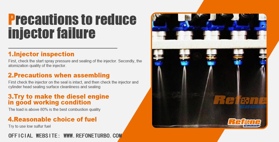 Precautions to reduce injector failure